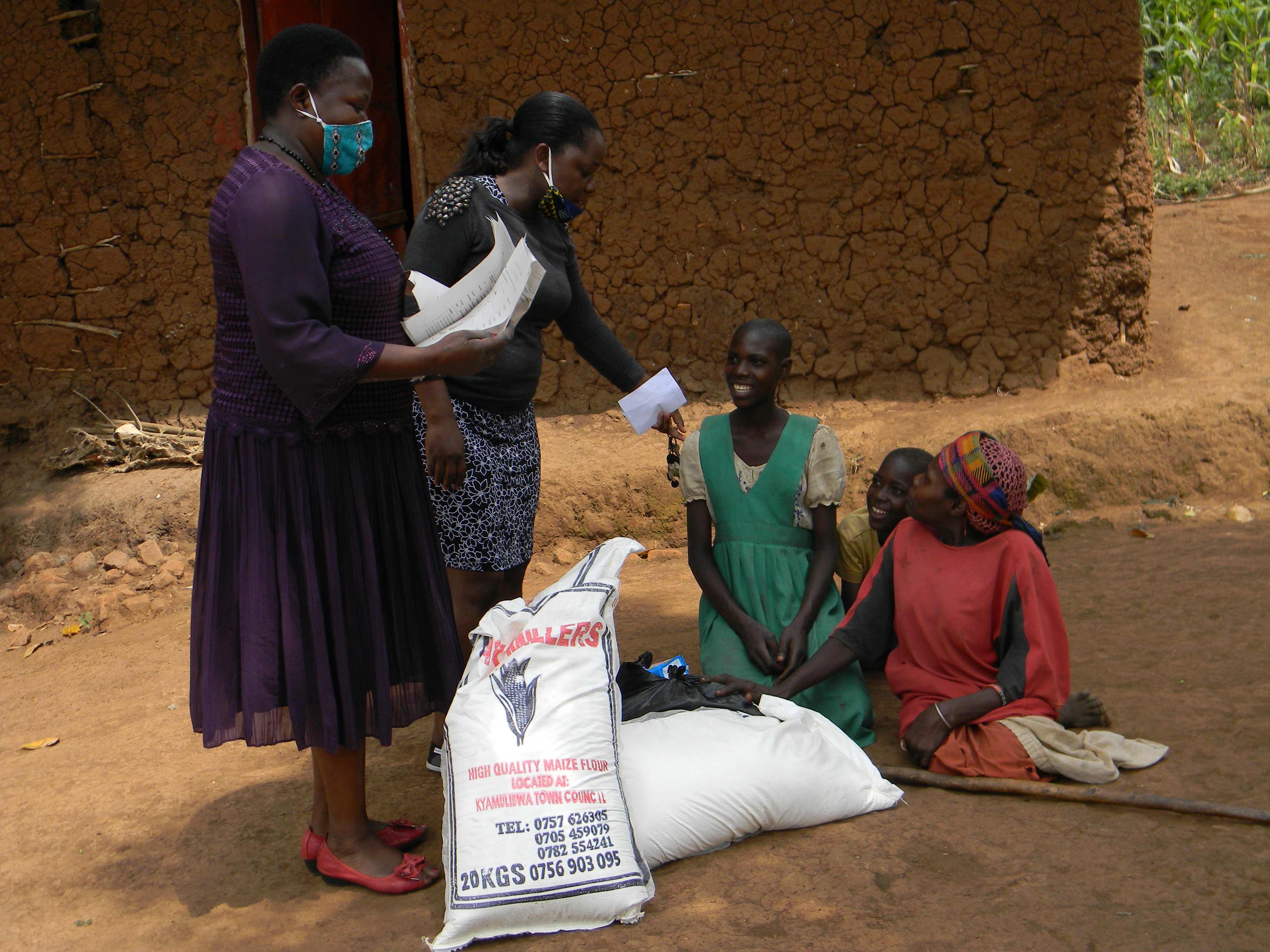 Nothilfe während Corona in Uganda